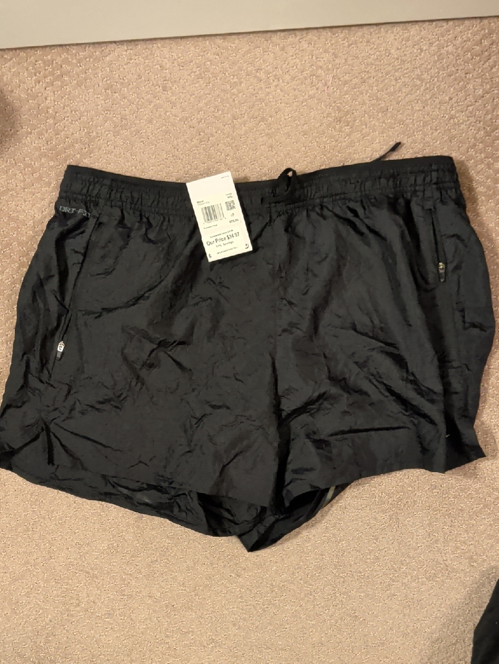 Nike Black Men's Athletic Running Shorts